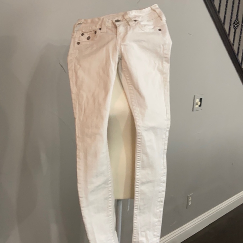 True Religion Jodie White Jeans sz 27